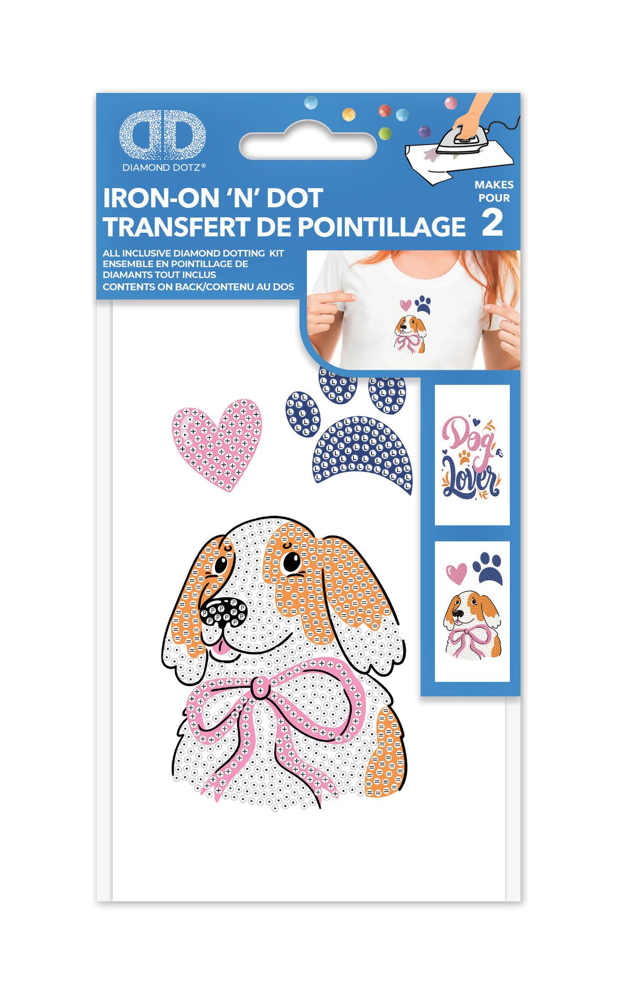 Diamond Dotz® Dog Lover Iron-On 'n' Dot Kit